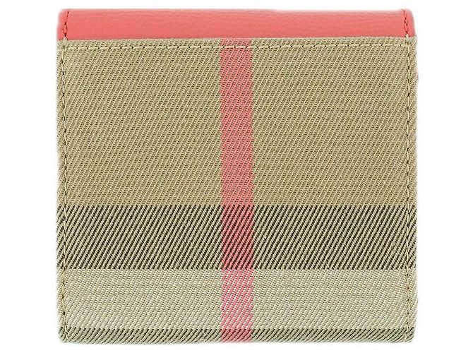 Burberry Cartera para mujer Lila Red Canvas Leather Roja - vista 22