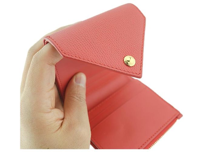 Burberry Cartera para mujer Lila Red Canvas Leather Roja - vista 27