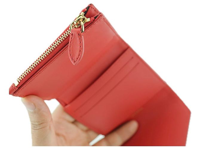 Burberry Cartera para mujer Lila Red Canvas Leather Roja - vista 28