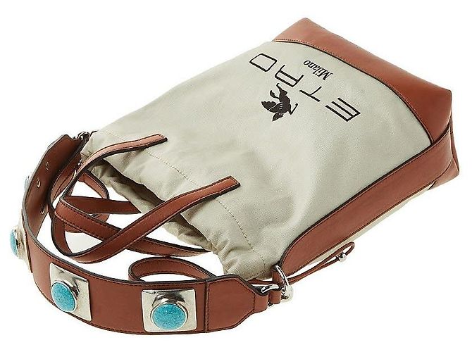 Borsa bucket Etro bianca in tessuto Bianco - vista 4