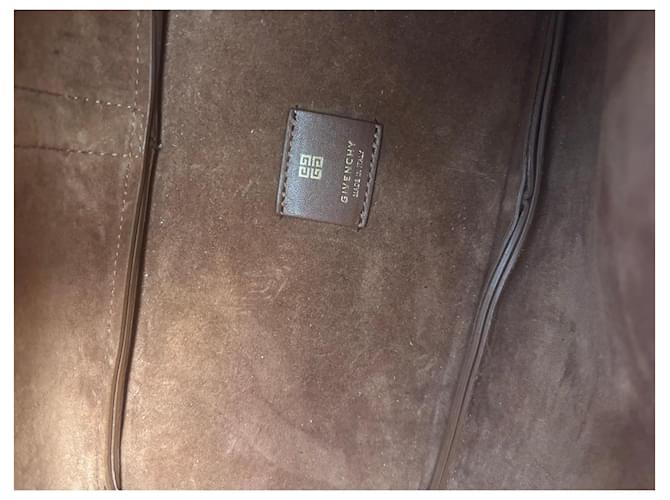 Borsa Givenchy Hobo in pelle marrone - vista 13
