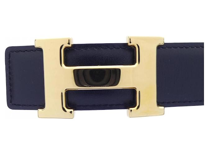 Hermès Hermes H 32mm Wendelgürtel Braun Schwarz - Ansicht 2