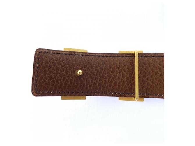 Hermès Hermes H 32mm Wendelgürtel Braun Schwarz - Ansicht 3