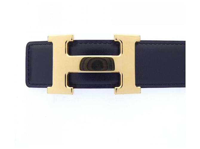 Hermès Hermes H 32mm Wendelgürtel Braun Schwarz - Ansicht 2