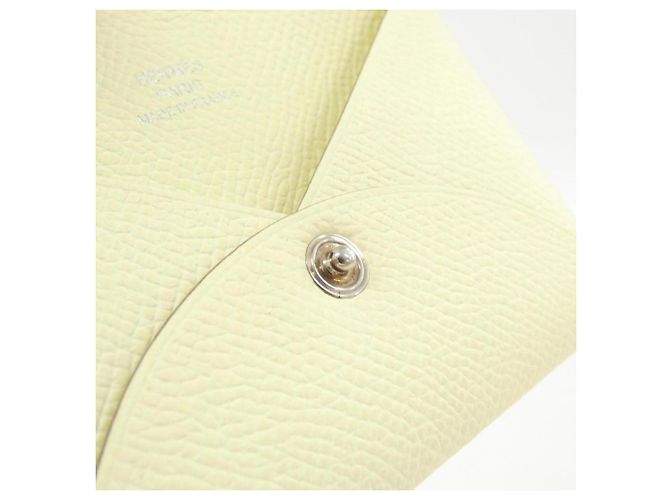 Hermès Tarjetero Hermes Calvi 044164CK Amarillo - vista 3