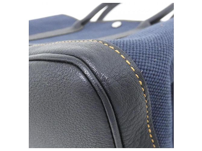 Hermès Borsa a mano Hermes Garden Party Nero Blu - vista 2