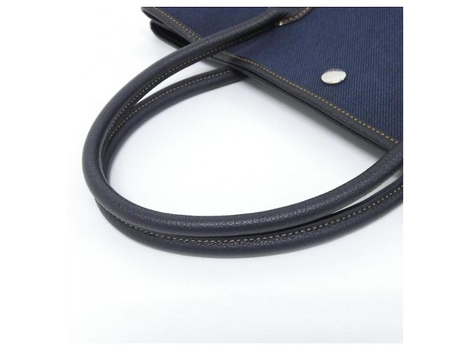 Hermès Borsa a mano Hermes Garden Party Nero Blu - vista 6