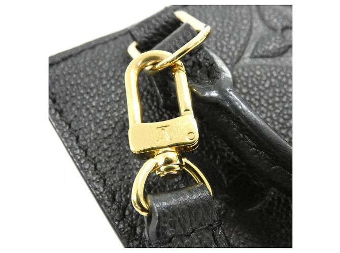 Louis Vuitton Monogram Empreinte Petite Sac Plat Nero - vista 4