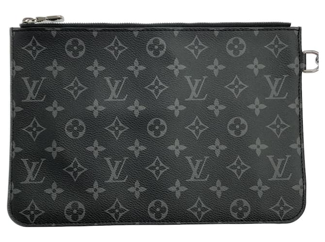 Borsa Louis Vuitton Monogram Eclipse Cabas Light Nero - vista 10