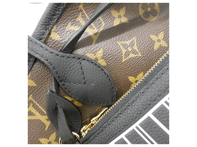 Borsa Louis Vuitton Monogram Neverfull Inside Out MM Marrone - vista 4