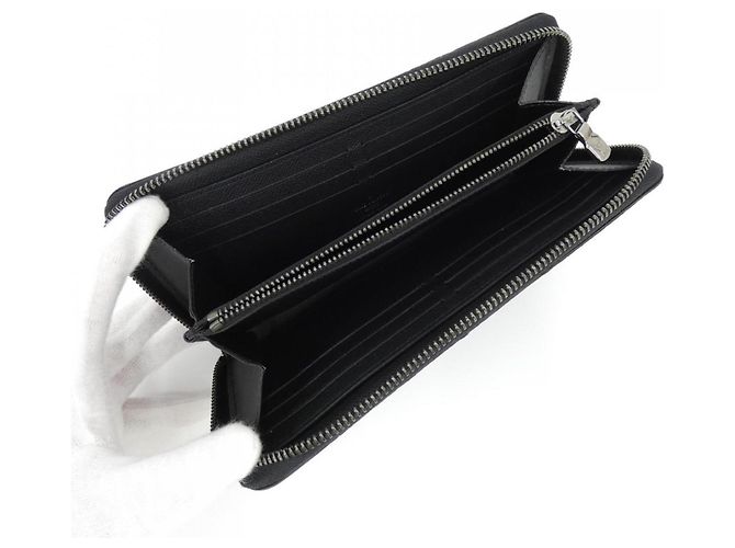 Louis Vuitton Monogram Eclipse Zippy Wallet Black - view 6