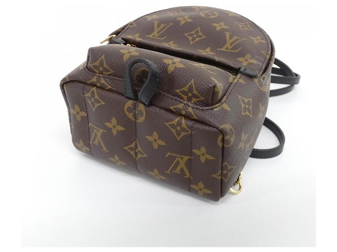Zaino MINI Palm Springs Monogram Louis Vuitton Marrone - vista 3