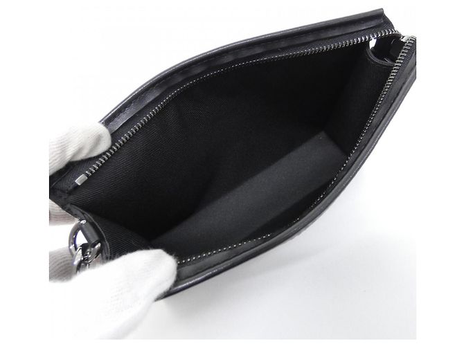 Portafoglio indossabile Louis Vuitton Monogram Eclipse Reverse Gaston Nero - vista 8