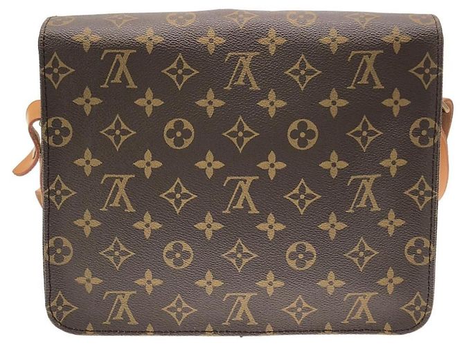 Borsa a tracolla Louis Vuitton Monogram Cartouchiere Marrone - vista 2