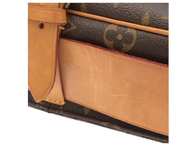 Borsa a tracolla Louis Vuitton Monogram Cartouchiere Marrone - vista 4