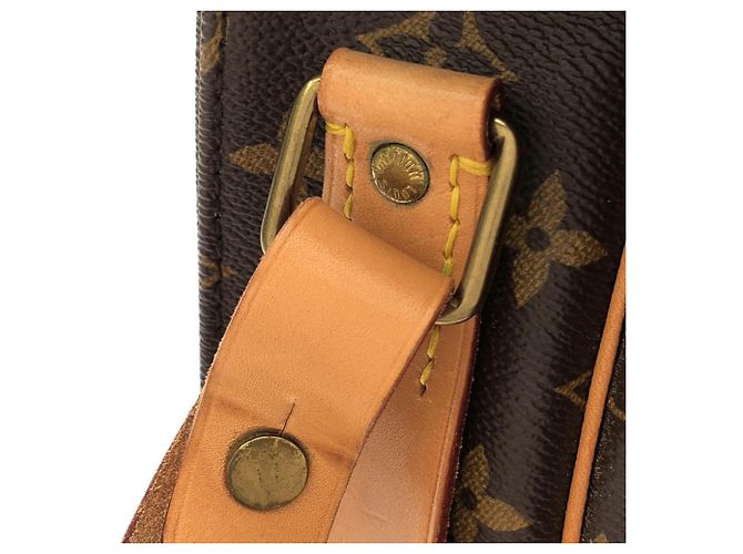 Borsa a tracolla Louis Vuitton Monogram Cartouchiere Marrone - vista 6