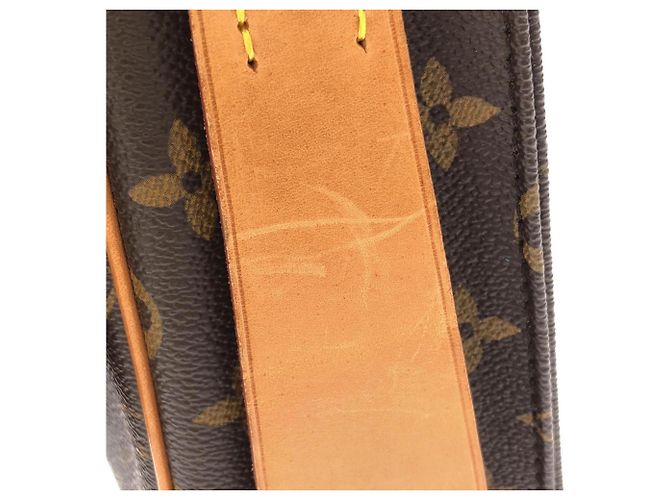 Borsa a tracolla Louis Vuitton Monogram Cartouchiere Marrone - vista 7