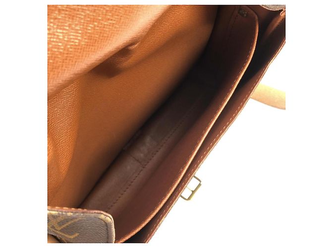 Borsa a tracolla Louis Vuitton Monogram Cartouchiere Marrone - vista 9