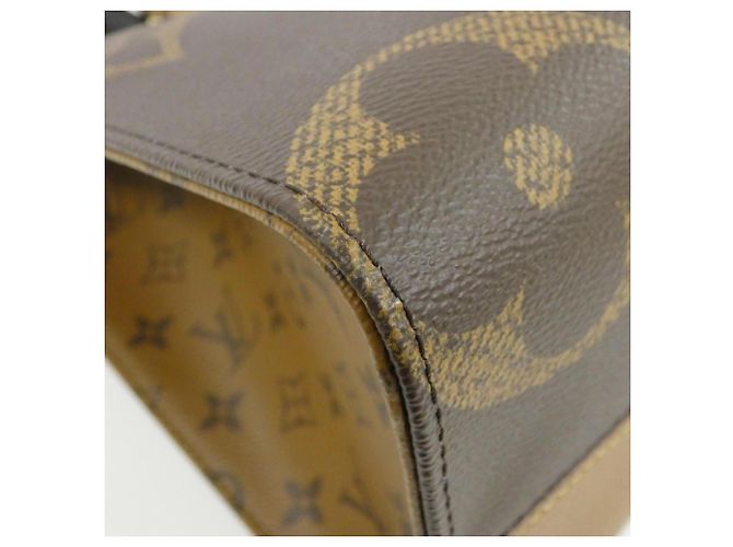 Borsa Louis Vuitton Monogram Giant OnTheGo MM Marrone - vista 3