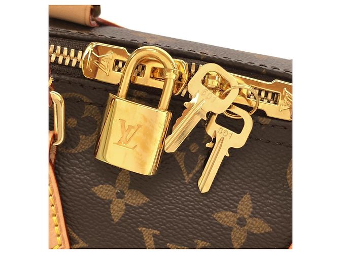 Borsa Boston Louis Vuitton Monogram Speedy Bandoulière Marrone - vista 3