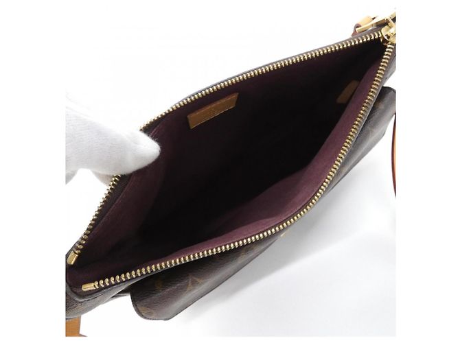 Borsa a tracolla Louis Vuitton Monogram Mabillon Marrone - vista 8