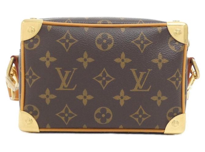 Borsa a tracolla Louis Vuitton Monogram Mini Soft Trunk Marrone - vista 2