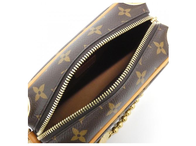 Borsa a tracolla Louis Vuitton Monogram Mini Soft Trunk Marrone - vista 7