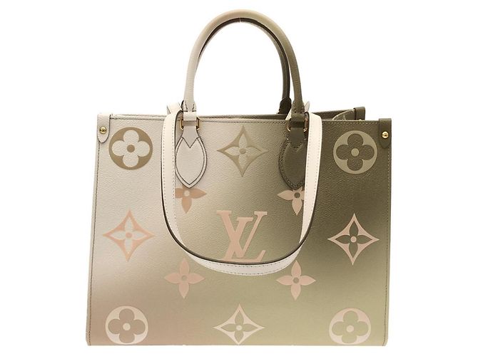 Borsa Louis Vuitton Monogram OnTheGo MM Multicolore Cachi - vista 2