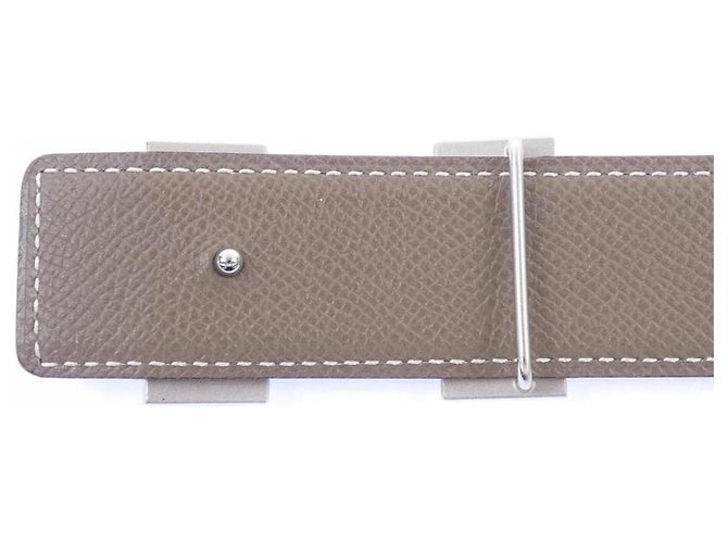 Hermès Hermes H 32mm Wendelgürtel Braun Schwarz - Ansicht 3