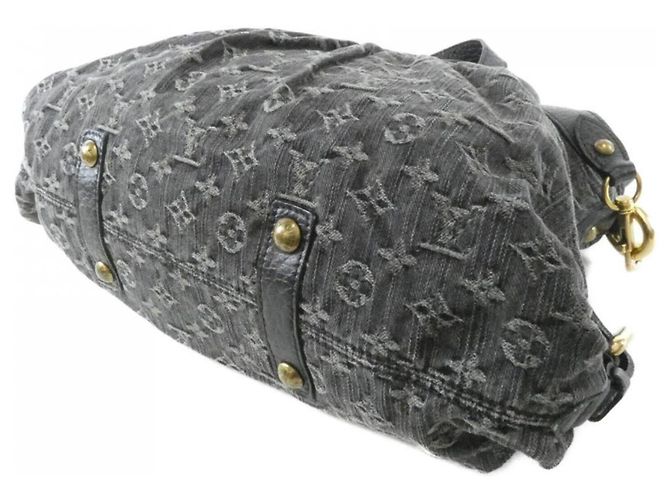 Borsa Louis Vuitton Monogram Denim Neo Cabby MM Nero - vista 2