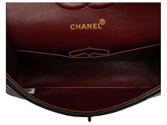 Chanel Black Medium Classic Lambskin Double Flap Nero - vista 4