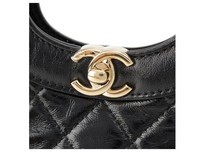 Borsa Shopping 31 Chanel Mini in vitello lucido matelassé nero - vista 6