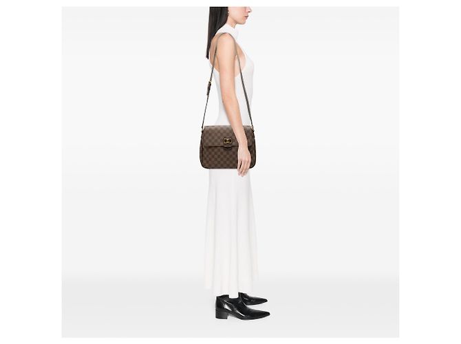 Louis Vuitton Brown Damiere Ebene Besace Rosebery Marrone - vista 9
