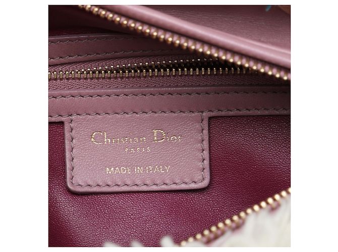 Dior White Medium Tweed Lady Dior Weiß - Ansicht 5