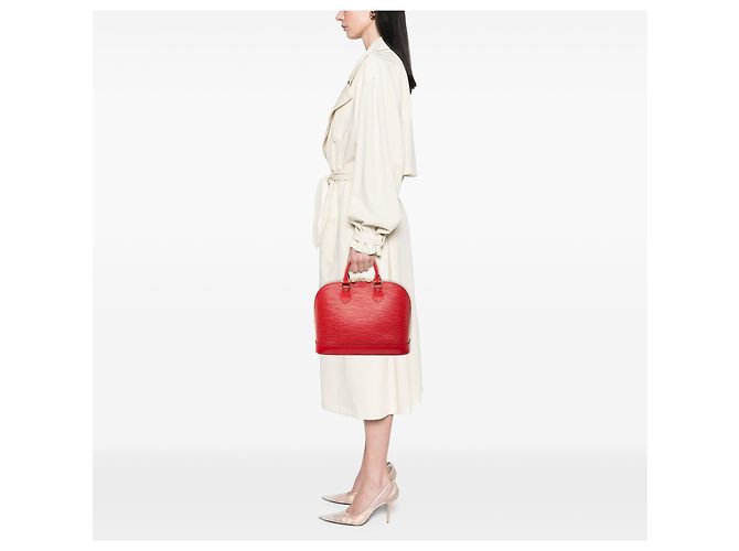 Louis Vuitton Red Epi Alma PM Vermelho - vista 7