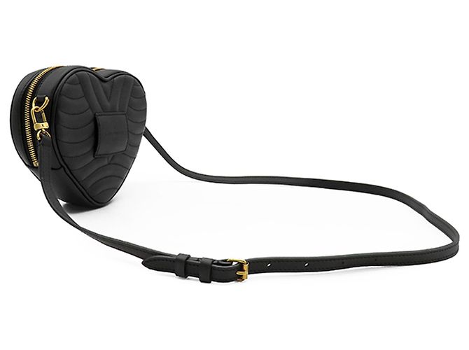 Louis Vuitton New Wave Heart Crossbody in pelle nera Nero - vista 12