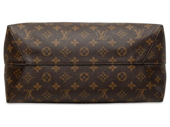 Louis Vuitton Brown Monogram Flower Hobo Marrone - vista 3