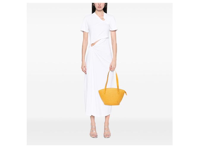 Louis Vuitton Yellow Epi Saint Jacques PM Long Strap Giallo - vista 7