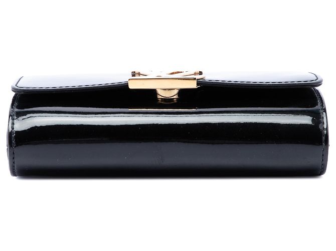 Louis Vuitton Black Vernis Louise PM Nero - vista 3