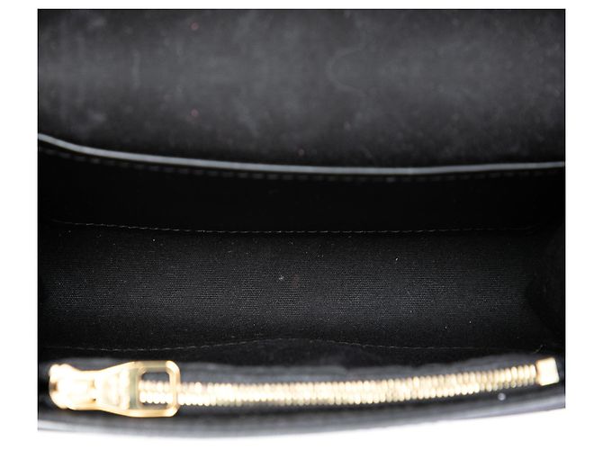 Louis Vuitton Black Vernis Louise PM Nero - vista 4