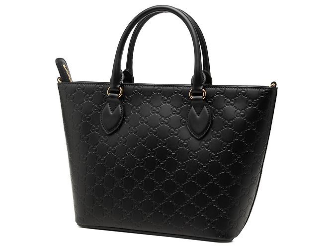 Borsa Tote Convertibile Guccissima Small Nera Gucci Nero - vista 2