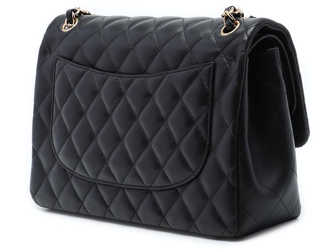 Chanel Black Jumbo Classic Lambskin Double Flap - view 2