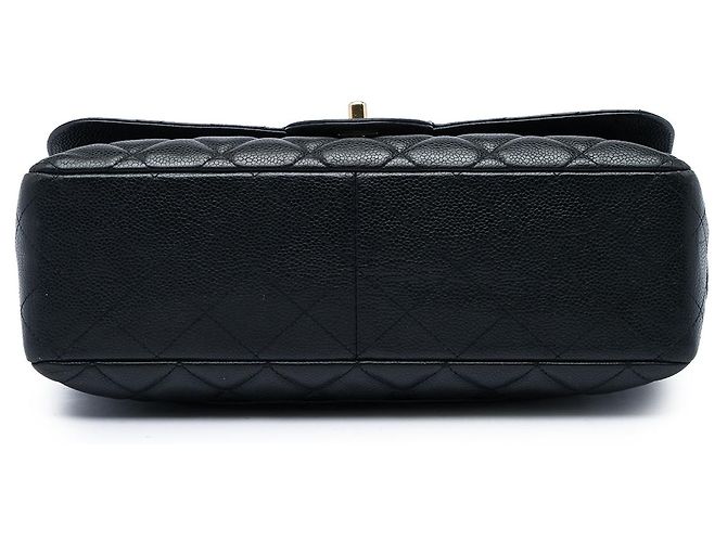 Chanel Black Jumbo Classic Caviar Single Flap Nero - Ansicht 3
