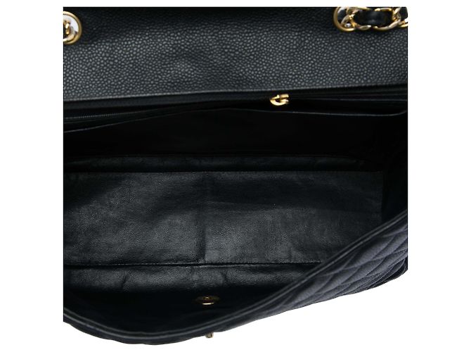 Chanel Black Jumbo Classic Caviar Single Flap Nero - Ansicht 4