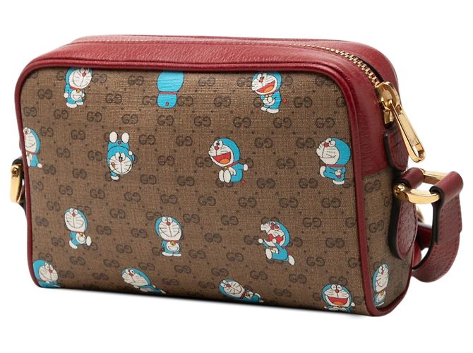 Mini borsa a tracolla Gucci Beige GG Supreme Doraemon - vista 2