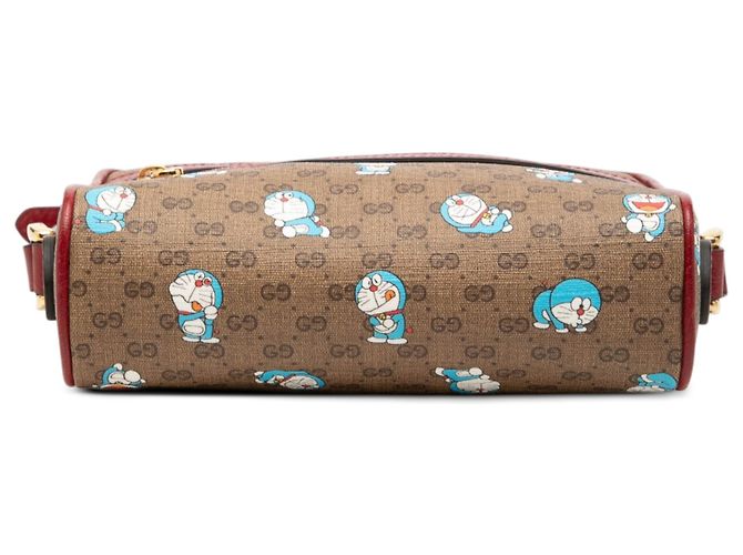 Mini borsa a tracolla Gucci Beige GG Supreme Doraemon - vista 3