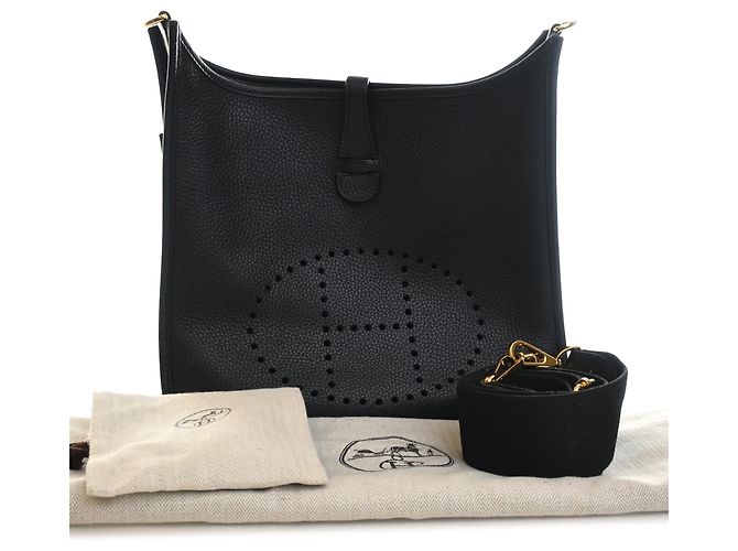 Hermès Black Clemence Evelyne III 29 Nero - vista 13