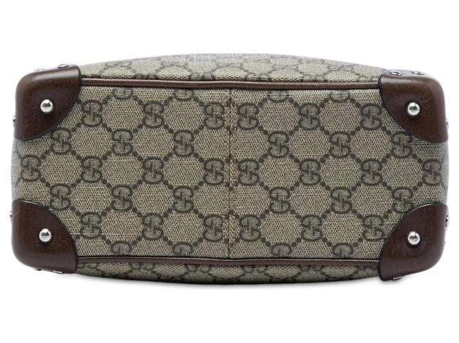 Gucci Beige GG Supreme Soft Trunk Crossbody - vista 3