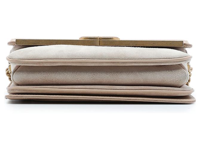 Chanel Beige Small CC Stitched Caviar and Suede Lady Coco Flap - vista 3