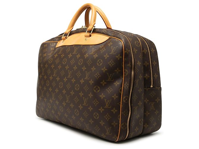 Louis Vuitton Brown Monogram Alize 24 Heures Marrone - vista 2